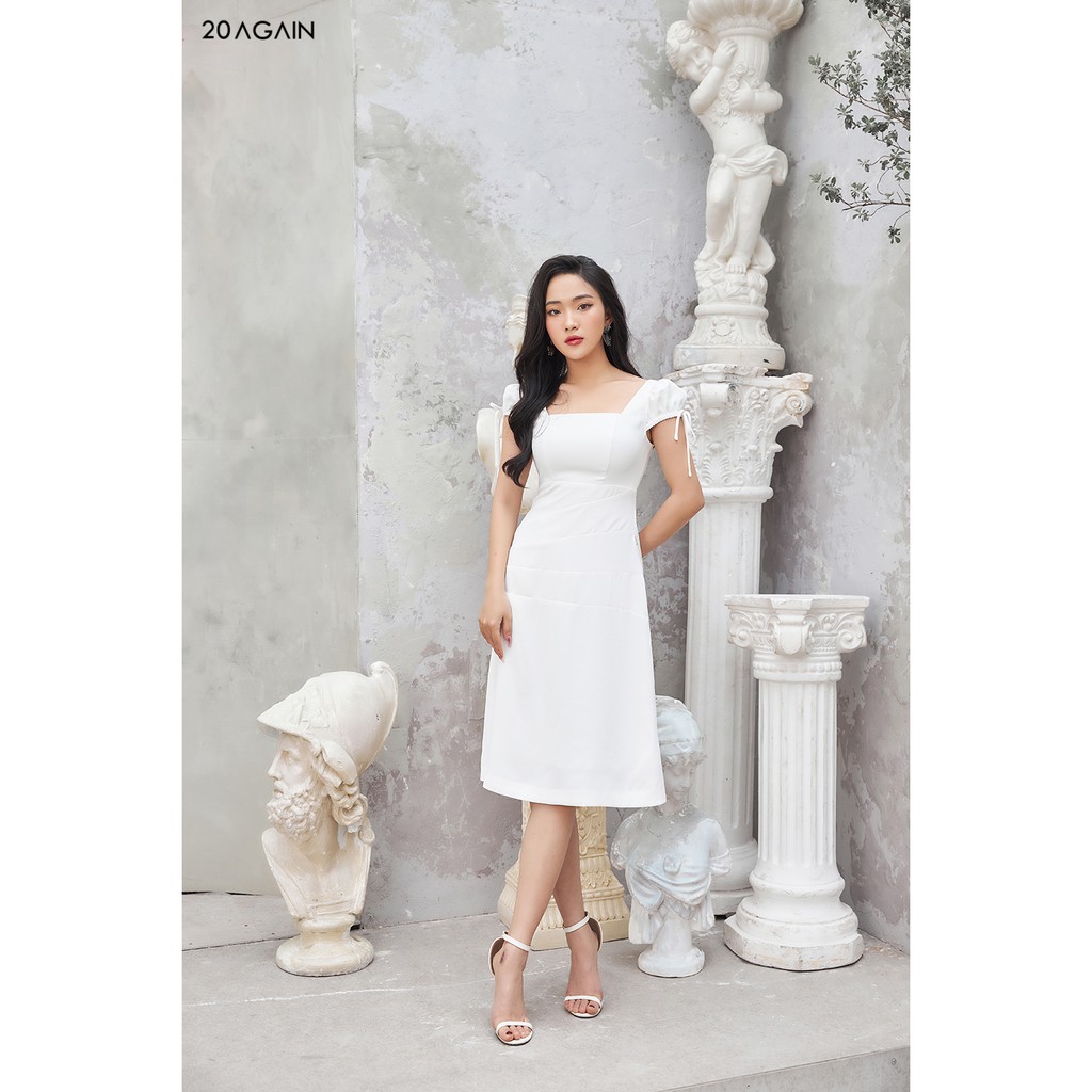 Đầm xòe chun tay 20Again DEA1480 | BigBuy360 - bigbuy360.vn