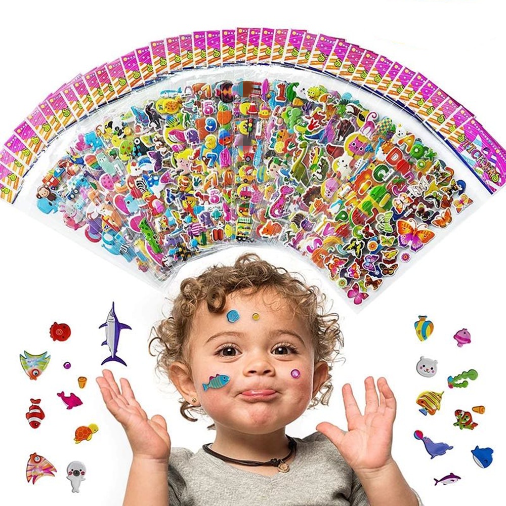 DISNEY Bộ 10 Miếng Dán Hình Khủng Long/Người Nhện/Người Nhện Hoạt Hình Giáo Dục Cho Bé