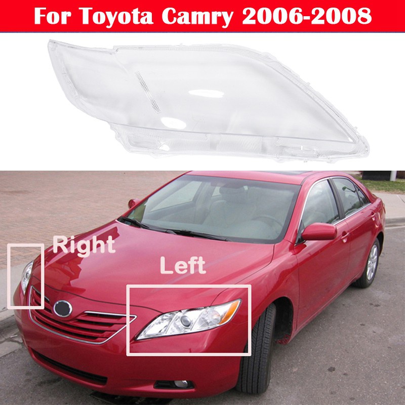 Ốp đèn pha màu trong suốt dành cho Toyota Camry 2006 2007 2008