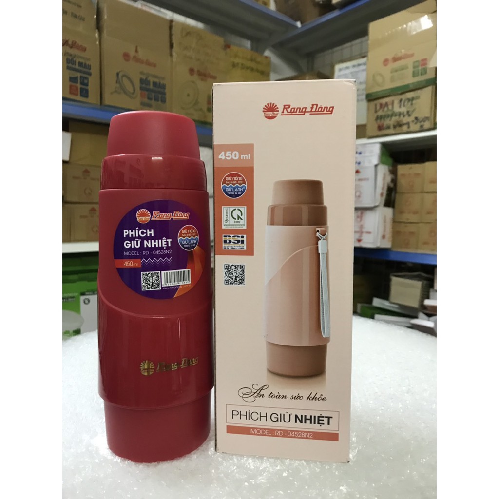 Phích giữ nhiệt Cá nhân  0,45L Rạng Đông