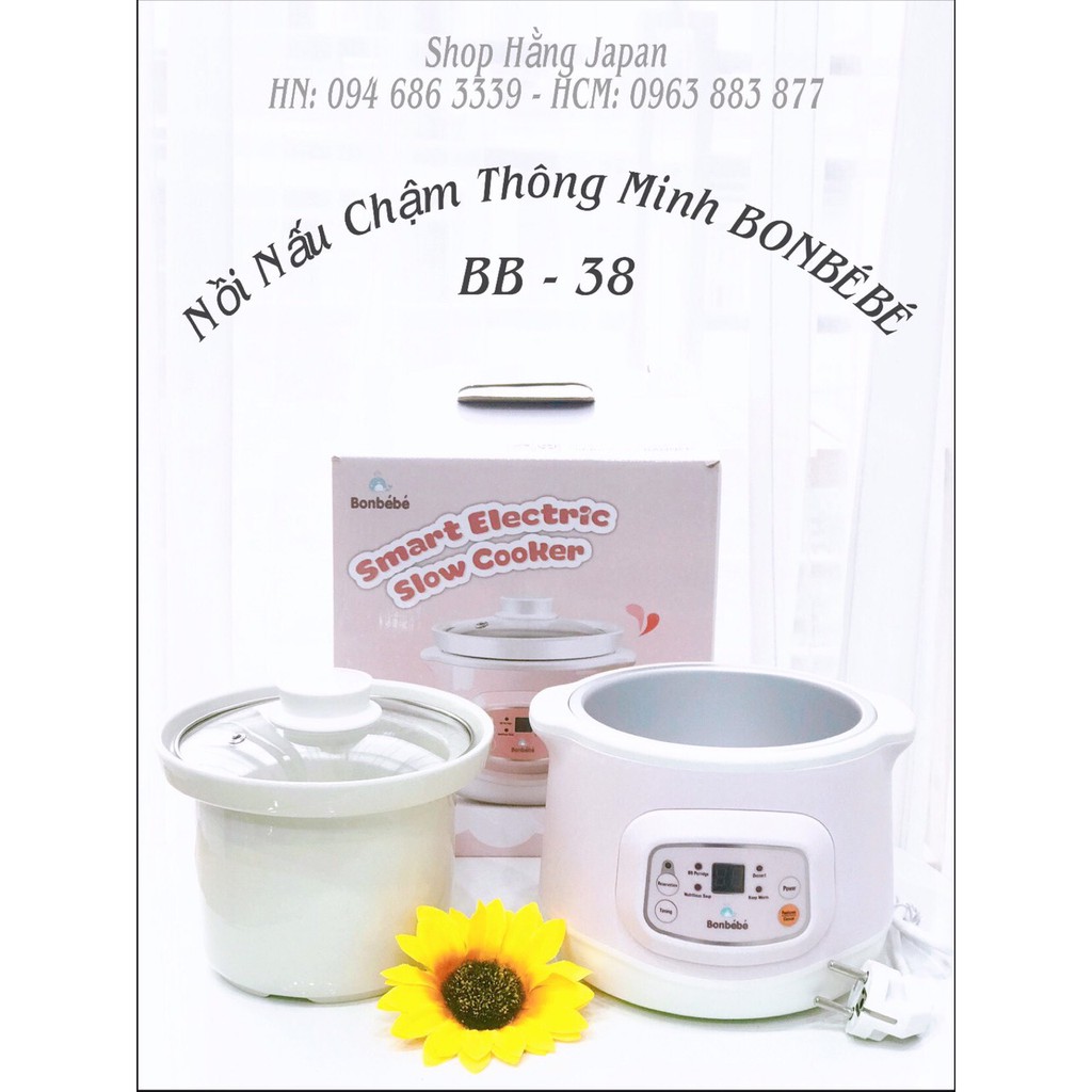 Nồi nấu chậm đa năng có hẹn giờ Bonbébé BB-38 (1L)