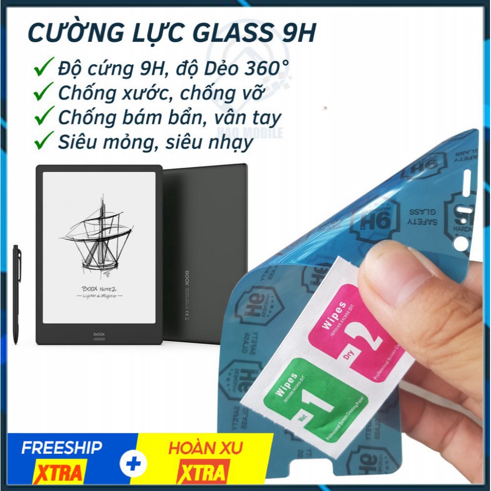 Dán cường lực dẻo nano máy đọc sách Boox Note 2