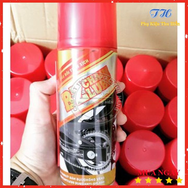 Xịt dưỡng sên BZ Chain Lube 450ml hàng Chính Hãng, đậm đặc , ko văng