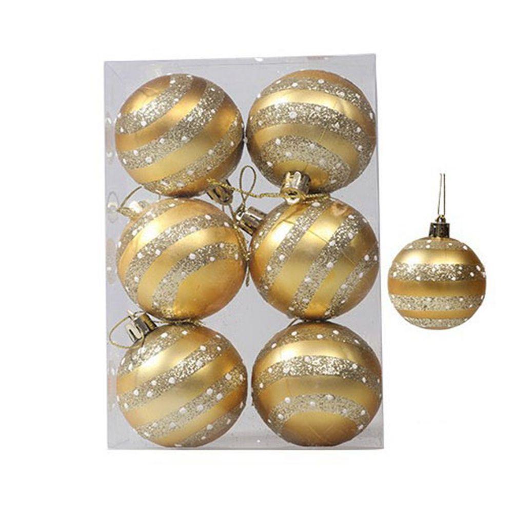 Set 6 Trái Châu Trang Trí Giáng Sinh Nhiều Màu Sắc