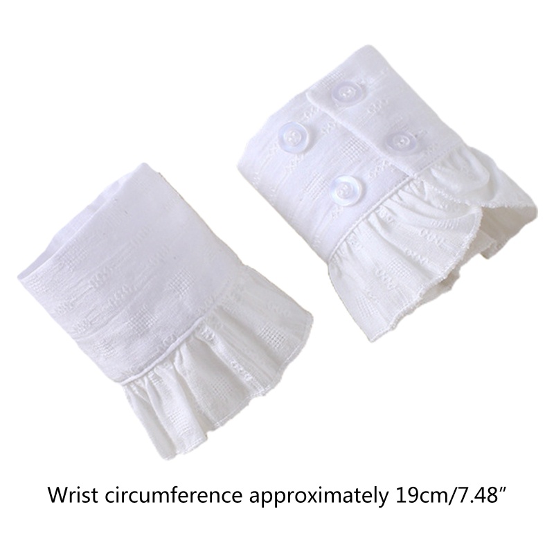 San * Găng Tay Voan Jacquard Xếp Ly Nhún Bèo Có Thể Tháo Rời Ấm Áp Trang Trí Cho Nữ