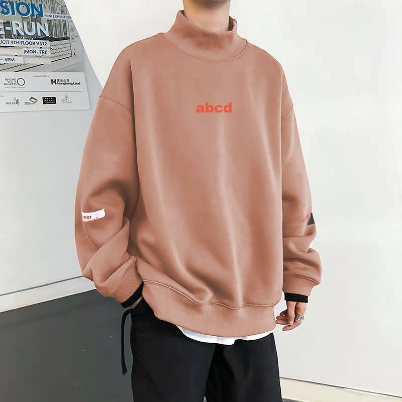 Áo Sweater Oversize cao cổ ABCD, JACKLANE , Áo nam nữ Unisex Jack Lane dài tay trơn form rộng họa tiết đơn giản