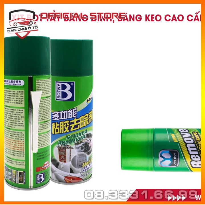 👌 Chơi xe Hà Nội | Bình xịt vệ sinh tẩy keo, vết băng dính, nhựa đường bám trên xe Oto, tẩy đa năng đồ nội thất
