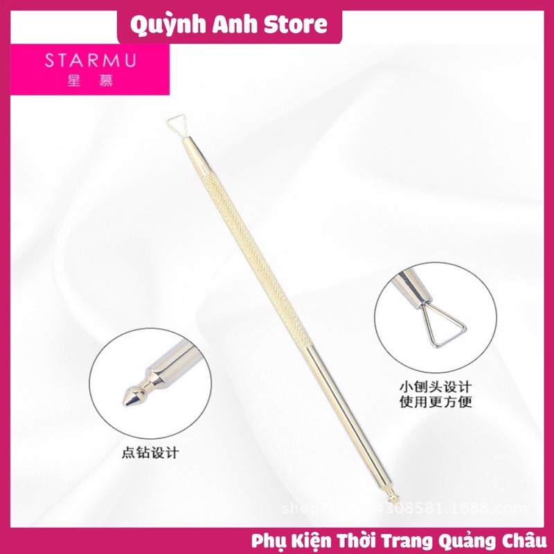 (Hàng Mới Về) Dụng Cụ Cạo Sơn Móng Tay Hình Tam Giác Bằng Thép Không Gỉ❤FREESHIP❤dụng cụ làm móng tiện ích