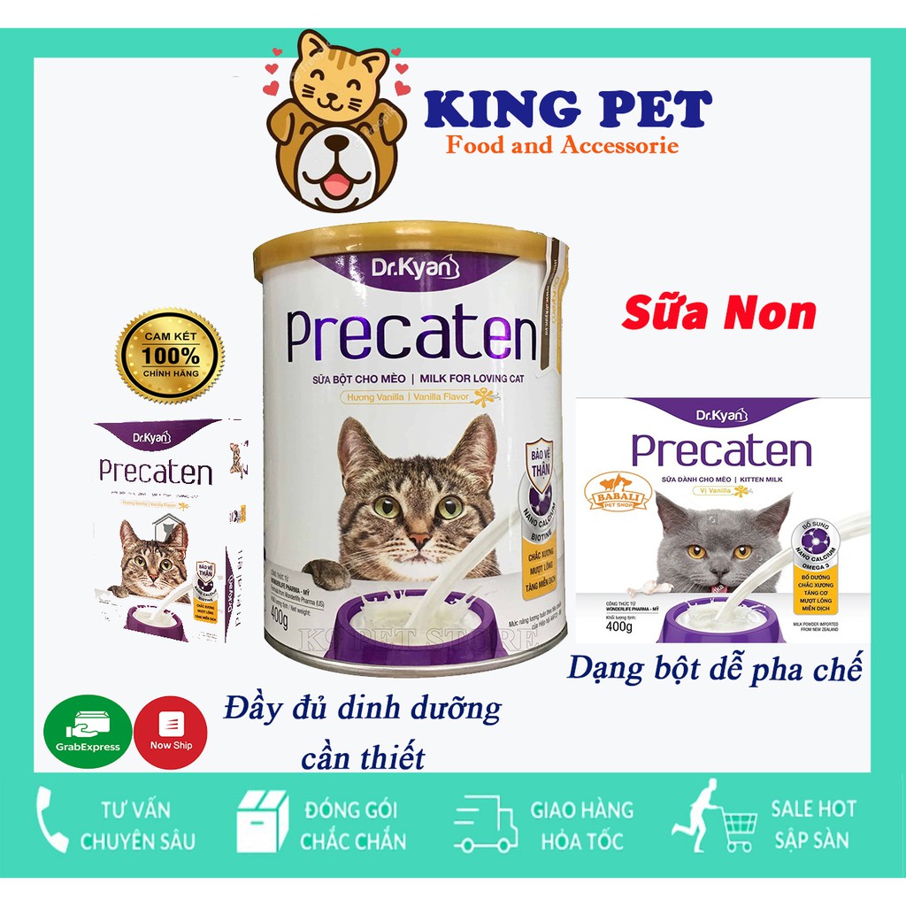 Sữa bột cho mèo  precaten 110g,400g