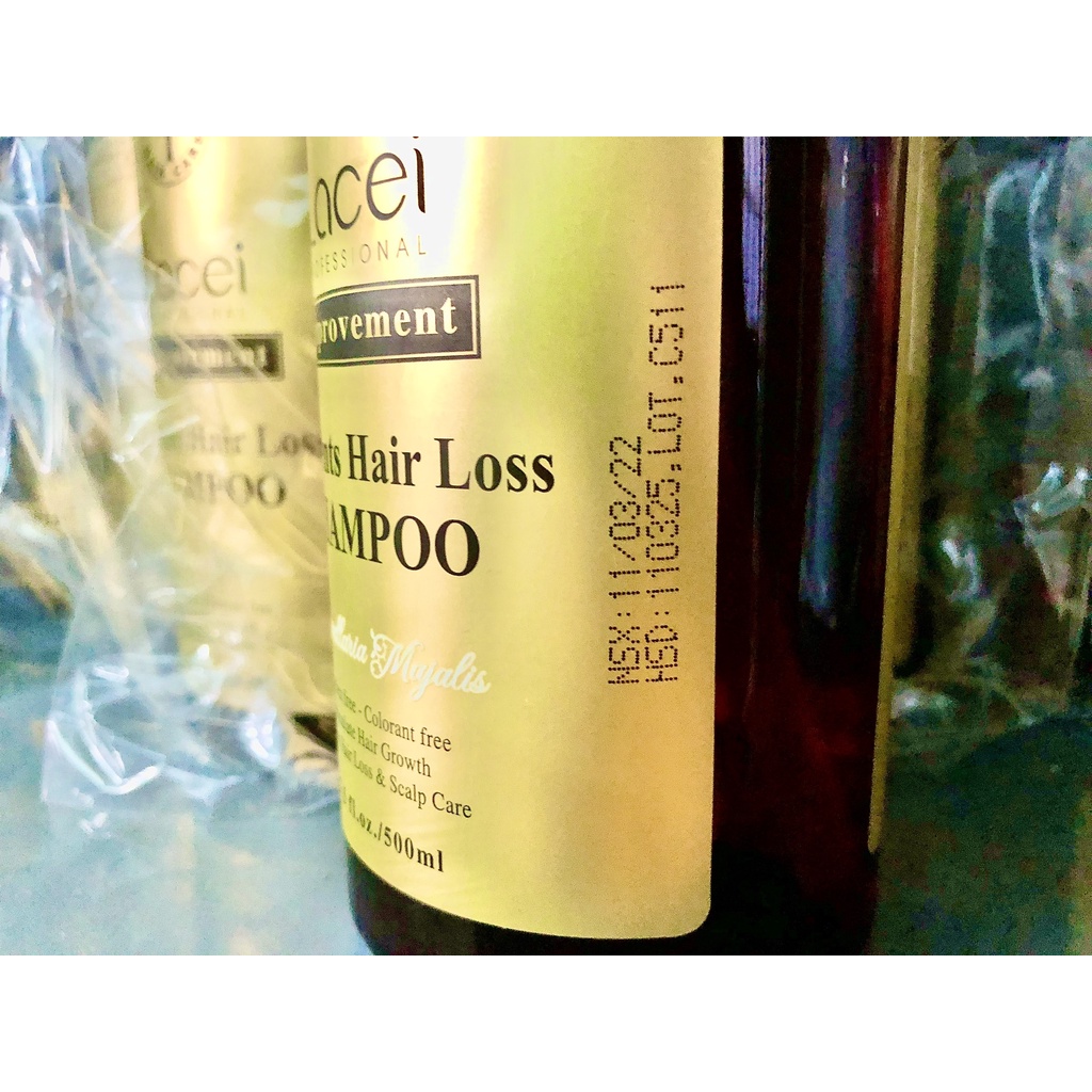 Dầu gội chống rụng và kích thích mọc tóc Lacei Improvement Prevents Hair Loss Shampoo 500ML / Dầu Gội Lacei Nâu