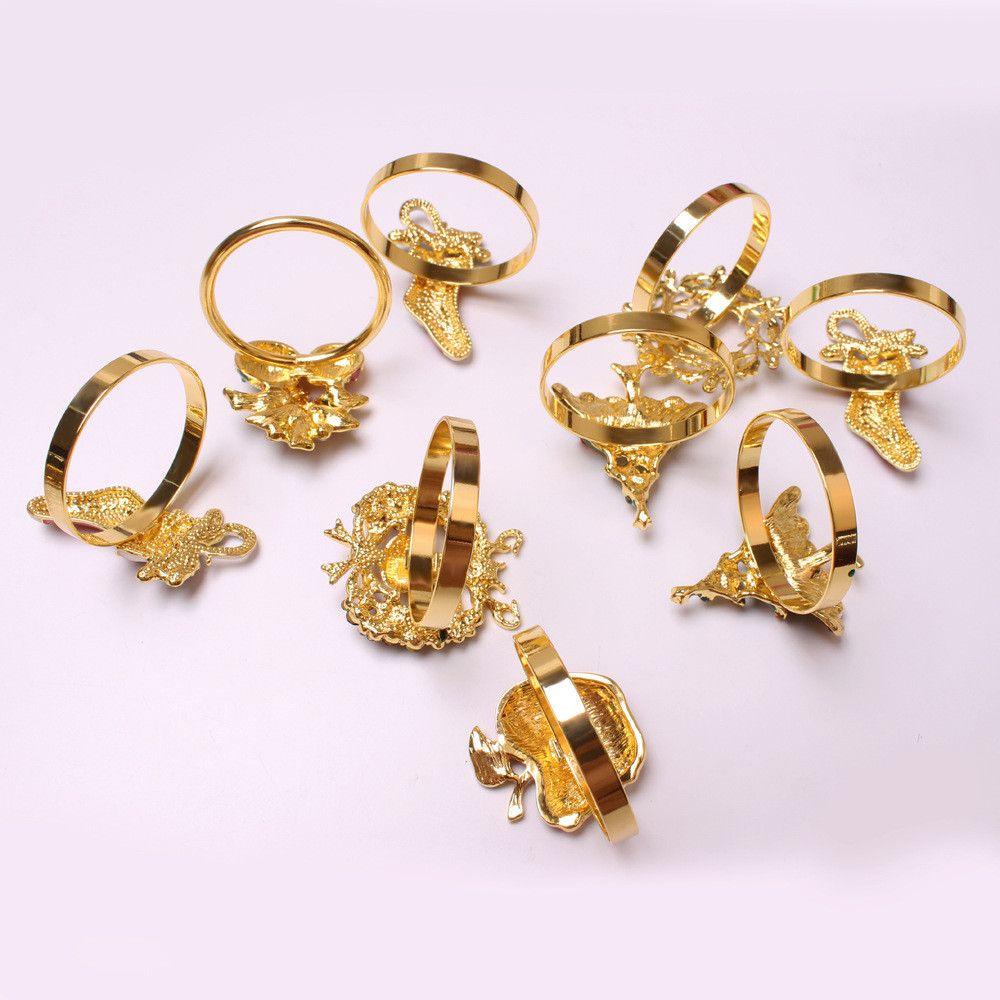 Vòng Treo Khăn Ăn Bằng Kim Loại Hình Ông Già Noel Giáng Sinh / Cưới / Giá