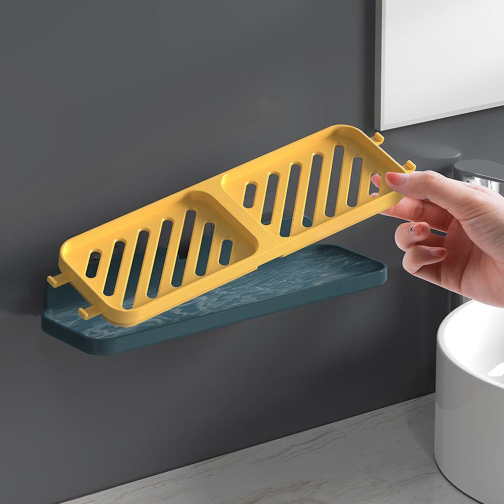 Khay Đựng Xà Phòng Hai Tầng Gắn Tường Sắp Xếp Gọn Gàng Sáng Tạo
