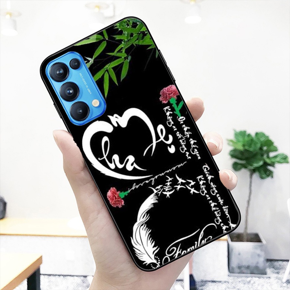 Ốp lưng kính cường lực Oppo Reno6 Reno6z Reno5 Reno4 in hình cao cấp- độc -lạ- siêu hot.