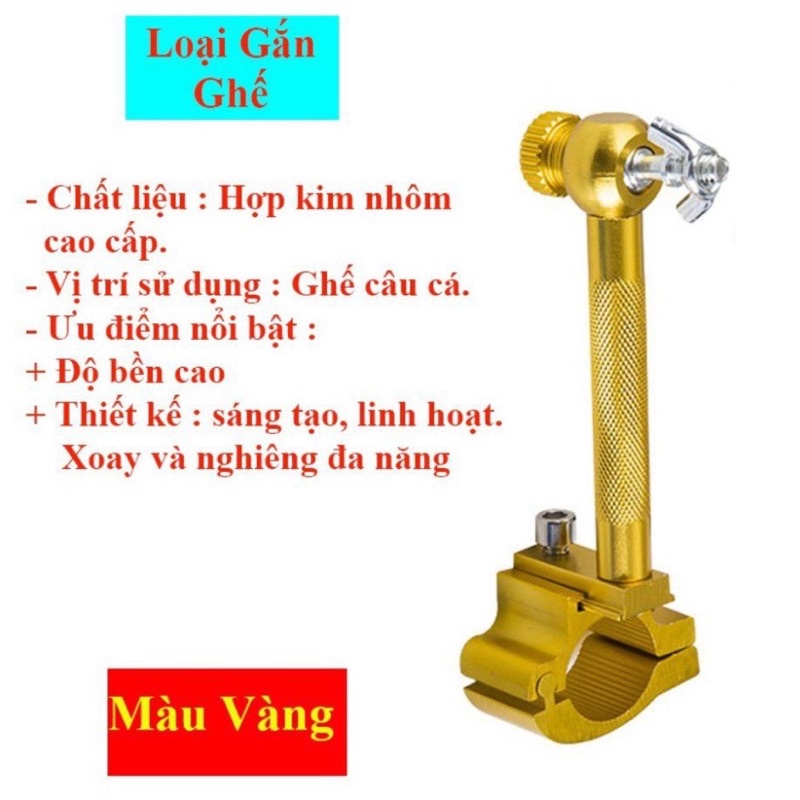 Pass gắn đèn trợ sáng gắn thùng/ghế _Phụ kiện câu cá