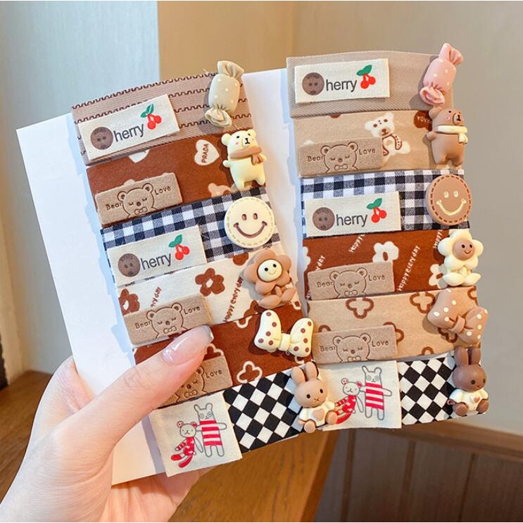 Kẹp Tóc Họa Tiết Hoạt Hình Dễ Thương Phong Cách Hàn Quốc