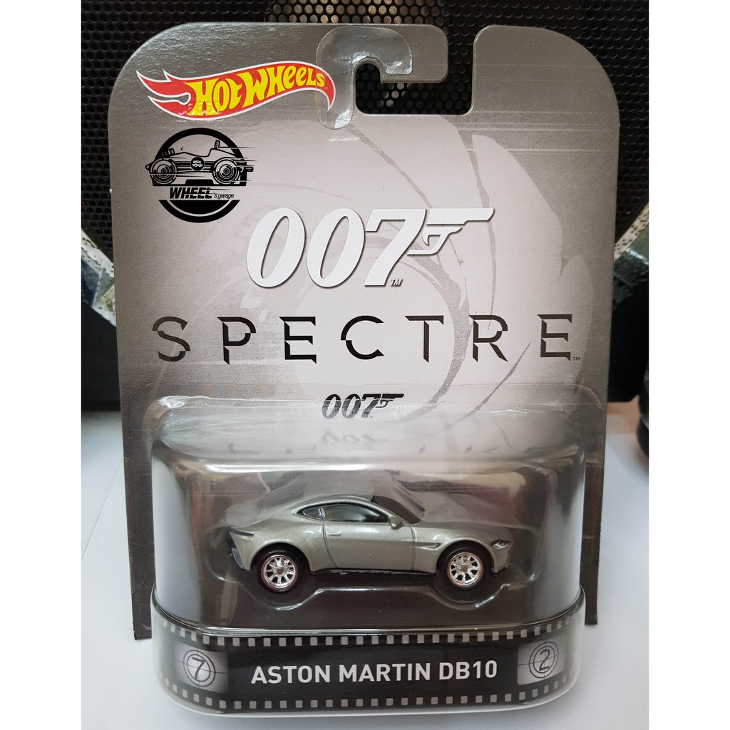 Xe mô hình đồ chơi bánh cao su Hotwheels 1:64 RETRO - 007 SPECTRE - Aston Martin DB10