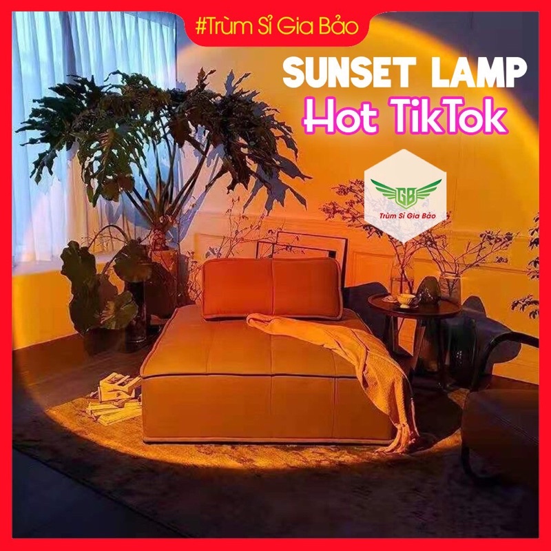 Đèn hoàng hôn sunset 16 màu có điều khiển , đèn cầu vồng sống ảo quay phim , tiktok , live tream.
