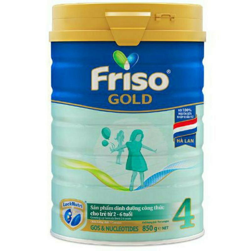 [Mẫu mới] Sữa Friso Gold số 4 - 850g (2-6 tuổi)