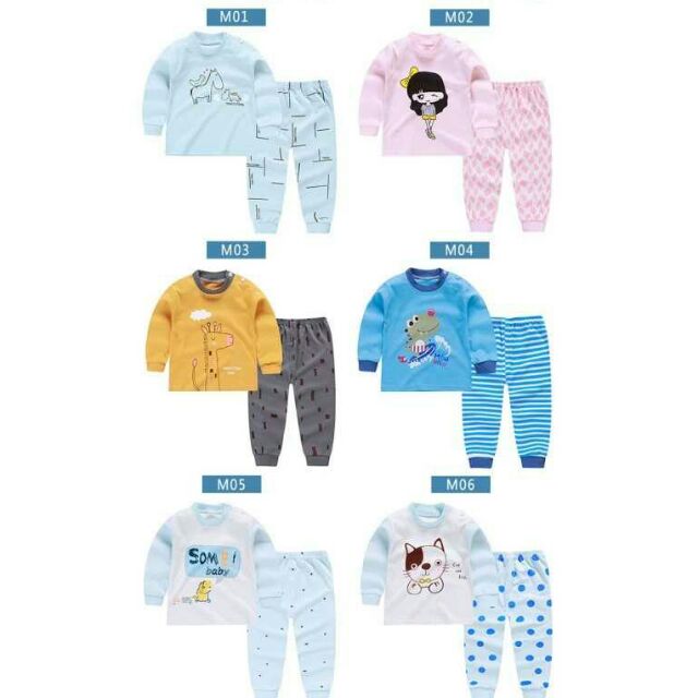 Bộ nỉ cotton cao cổ dài tay quảng châu xuất hàn cho bé trai bé gái