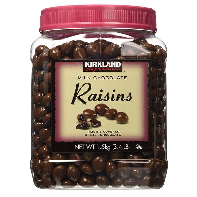 Socola Nhân Nho Kirkland Signature Milk Chocolate Raisins 1.5kg