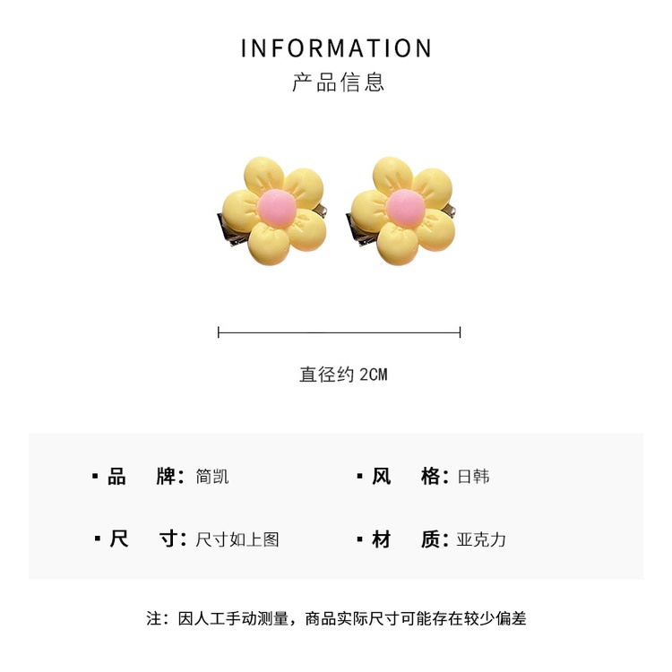 Set 10 Kẹp Tóc Mỏ Vịt Kiểu Hàn Quốc Dễ Thương Cho Bé 2022