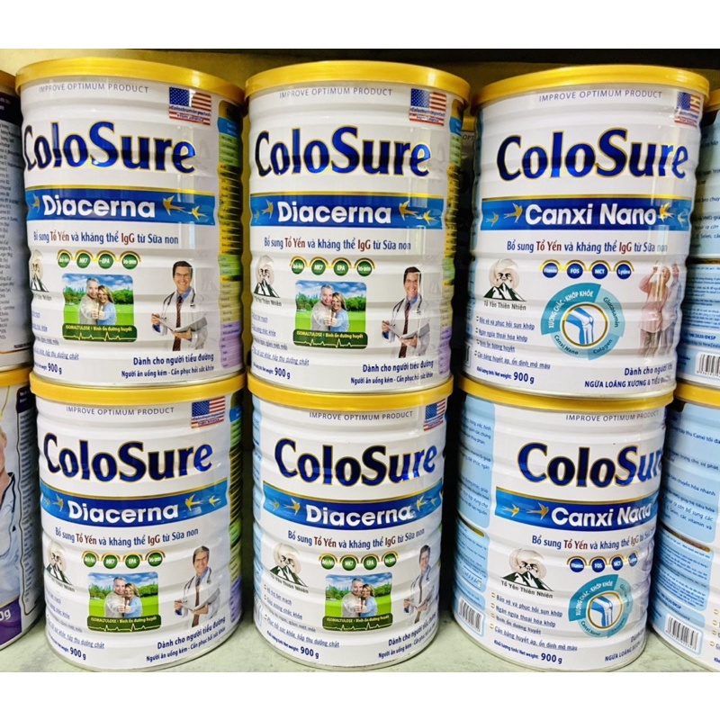 Sữa Bột Colosure Ngăn Ngừa Loãng Xương Và Tiểu Đường Cho Người Già 900gr