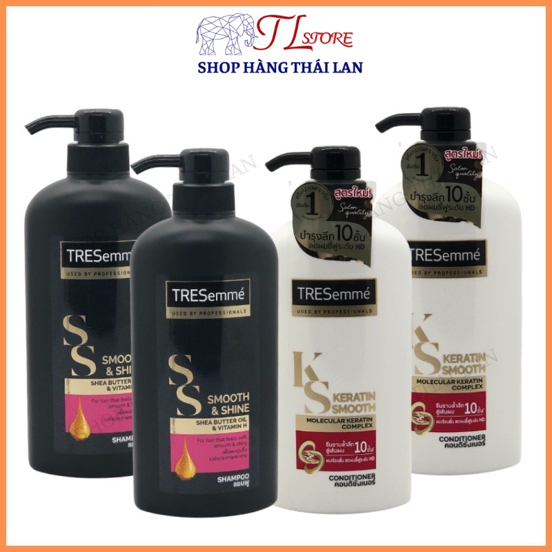 Cặp Dầu Gội Dầu Xả Tresemme Thái Lan 425/450ml