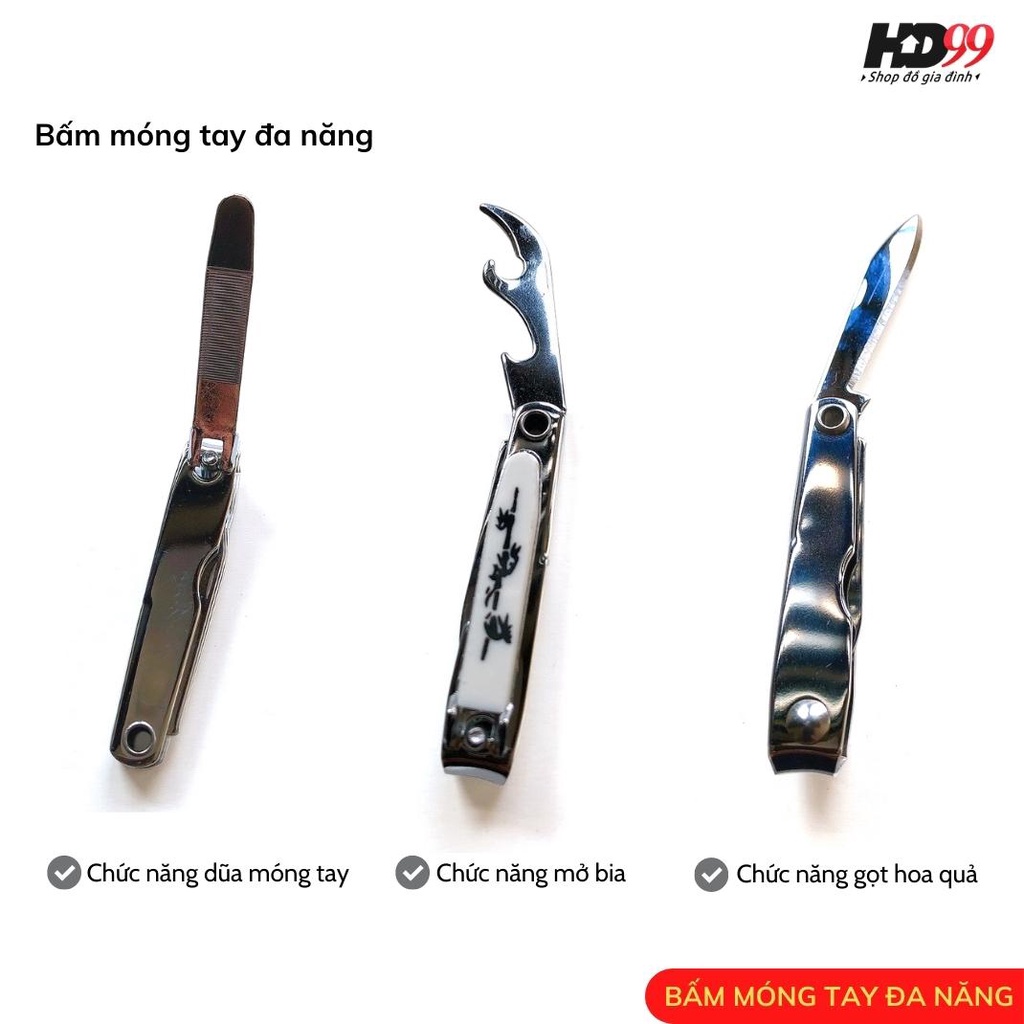 Bấm Móng Tay Đa Năng MS708 Nhiều Công Dụng, Chất Liệu Hợp Kim
