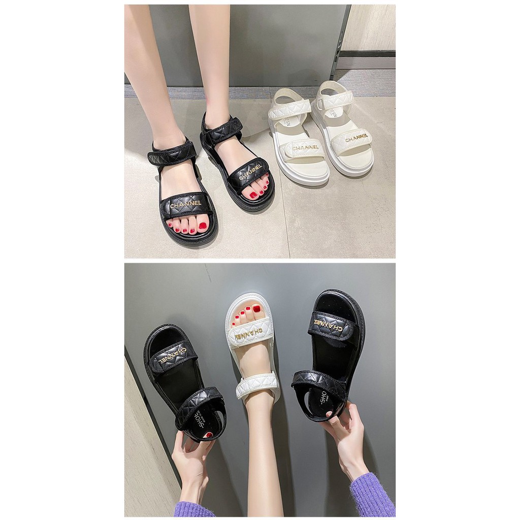 (2101)  Sandal Thể Thao Đế Dày 3cm  Thời Trang Năng Động Cho Nữ Hàng CAO CẤP Quảng Châu