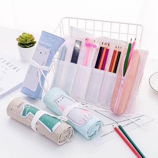 Hộp bút cuộn đa năng hình thú đáng yêu