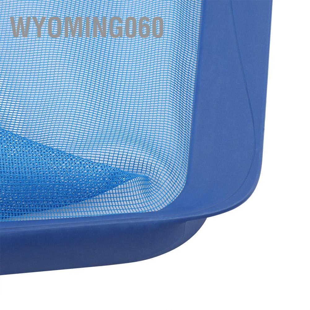 Wyoming060 Lá nhẹ Skimmer lưới mịn Lưới Túi sâu Bể bơi Ao Hiệu ứng Dụng cụ làm sạch