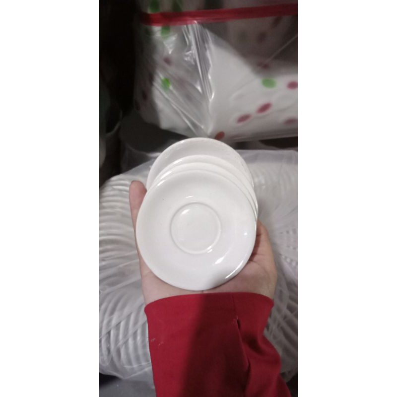 Set 10 Dĩa Tiêu Sứ Trắng Nhỏ <Siêu Nhí>