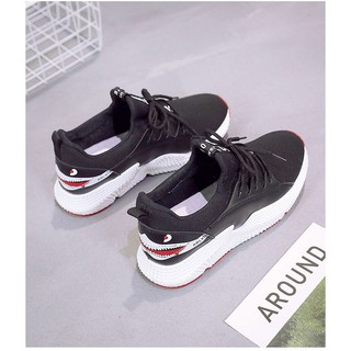 [FULL BOX - FREE SHIP] GIÀY THỂ THAO NỮ SNEAKER TRẮNG GÓT CÁ MẬP SIZE 35-->39