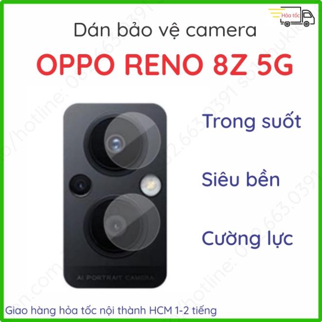 (Mua 2 lỗ nano tặng 2 lỗ ppf) Dán lỗ tròn bảo vệ camera Oppo Reno 8z 5G (Reno 8 Z 5G)
