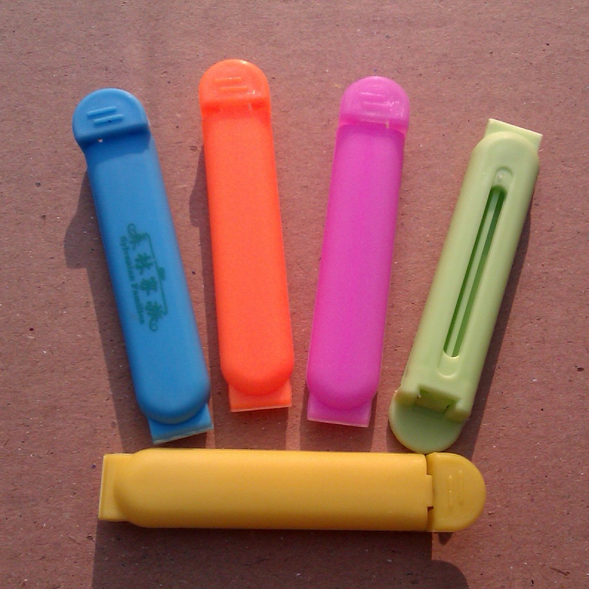 5 Kẹp Nhựa, Niêm Phong Túi Đồ Ăn, Thực Phẩm Tiện Lợi, Miệng Túi Kín Khí !00%, Bảo Vệ An Toàn Thực Phẩm