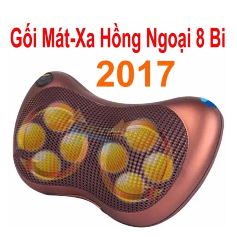 Gối Massage 4 bi ,8 Bi Hồng ngoại