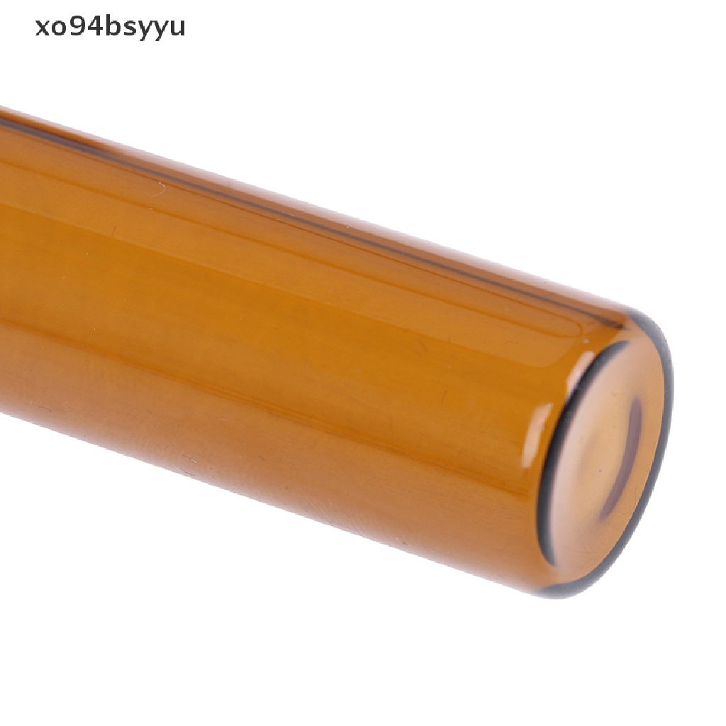 [Hàng mới về] Chai chiết tinh dầu thủy tinh màu hổ phách mini có nắp đậy 1-5ml tùy chọn