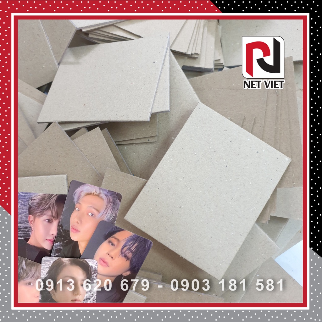Combo 5-10 tấm Bìa Carton lạnh 2 lớp ~ 1mm, làm bìa sổ tay, sổ note, bìa cứng, bìa menu, đồ handmade