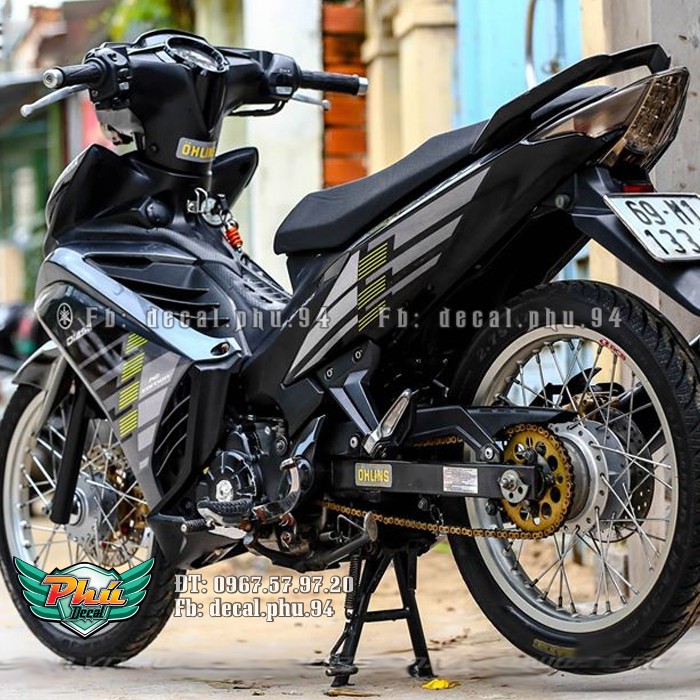 TEm rời Exciter 2011-2014 RC xám đen (V)
