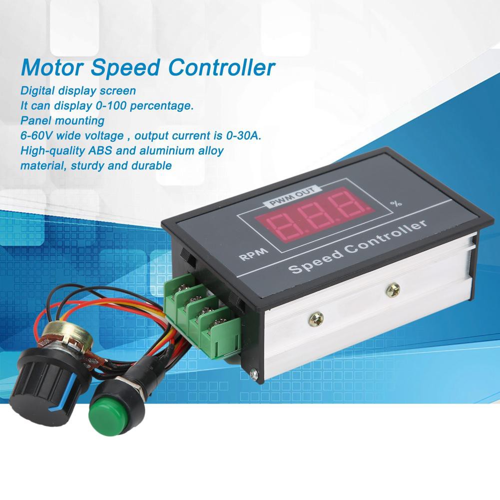 [Xiyijia] PWM DC Motor Speed Regulator 6V 12V 24V 48V Stepless Control Switch Controller