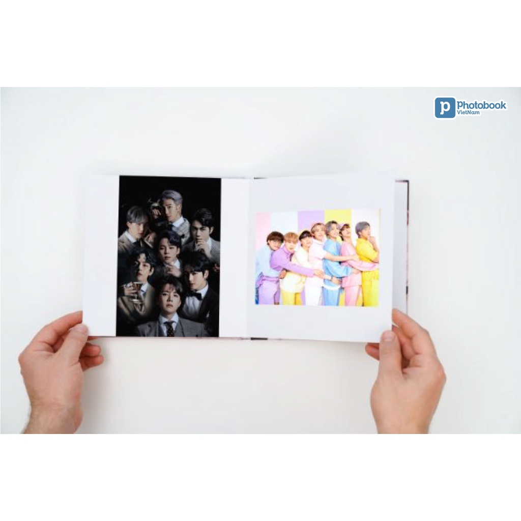 [Toàn Quốc][E-voucher] In sách ảnh BTS bìa cứng 20 trang 6” x 6” (15 x 15cm) - Thiết kế trên app Photobook