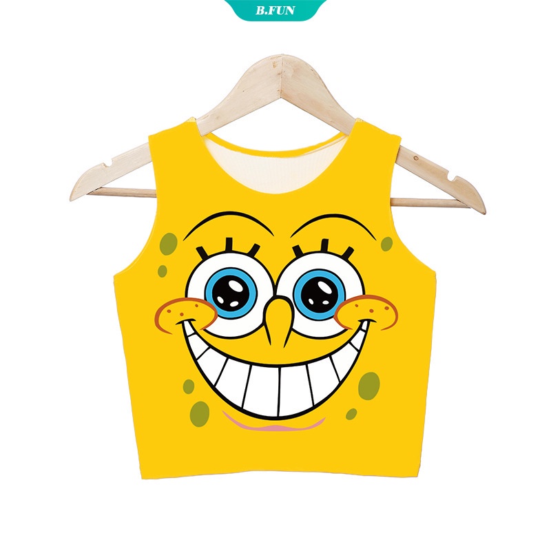 Áo Croptop Sát Nách Chất Liệu Cotton Pha Lê In Hoạt Hình Pokemon Thời Trang Mùa Hè Cho Nữ