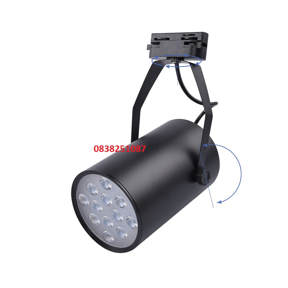 Đèn Pha Led Ray Chiếu Điểm 12W (Trắng+Vàng