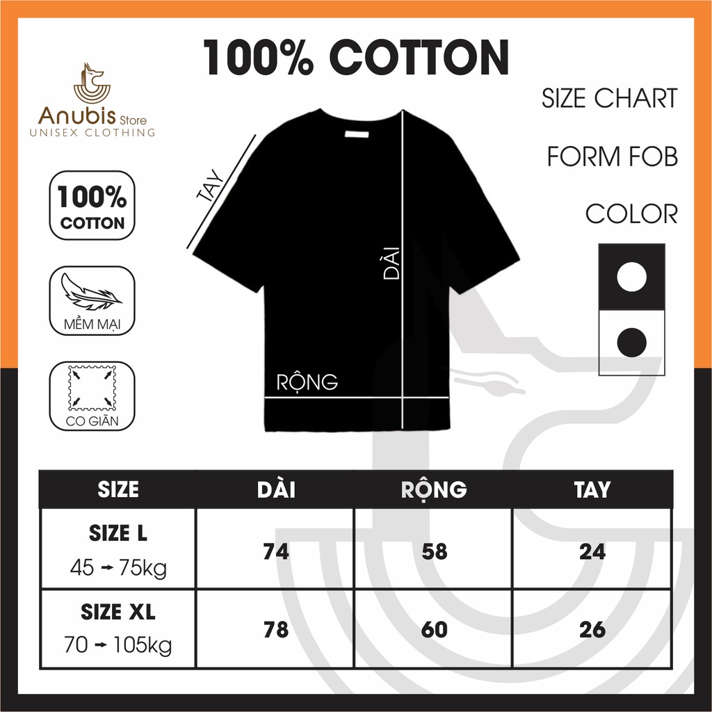 Áo Thun Big Size Đen Trắng Cotton 100%