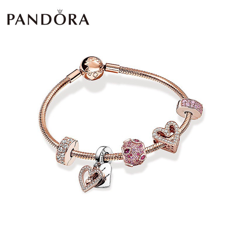 Set Hạt charm Pandora Hình Ngôi Sao Dùng Làm Vòng Tay / Trang Sức DIY