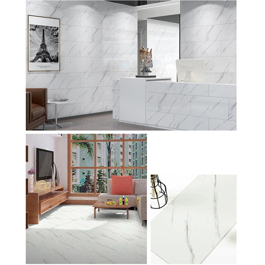 Tấm ốp tường PVC vân đá 30x60 có sẵn keo, Miếng dán tường giả đá cao cấp, giả gạch men giá rẻ