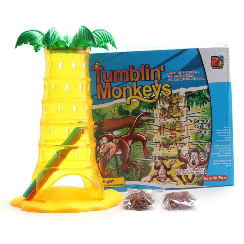 Trò chơi game trẻ em vui nhộn Rút Khỉ - Tumblin' Monkeys Tomcityvn