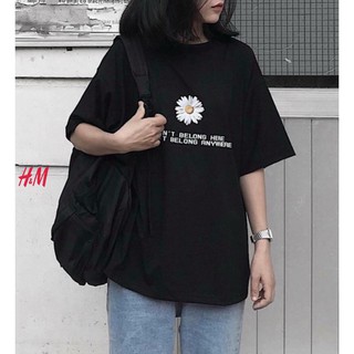 ÁO THUN NỮ HÈ in BÔNG HOA TRƯỚC NGỰC