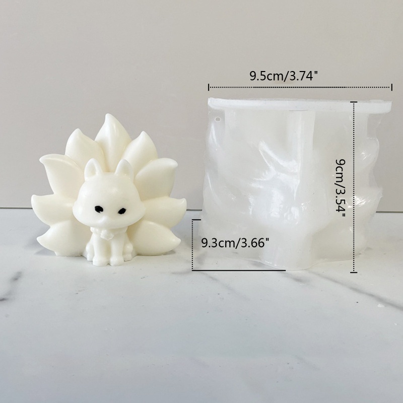 Khuôn Silicone Tạo Hình Con Cáo 3D Cho Xà Phòng