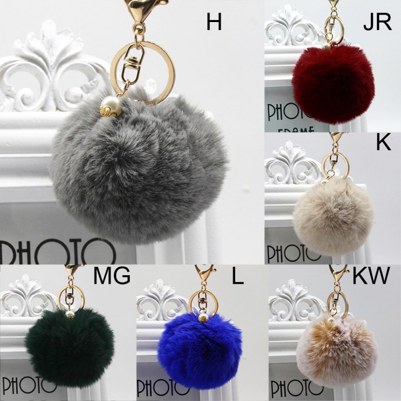 Móc Khóa Đính Ngọc Trai Nhân Tạo Xinh Xắn